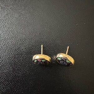 Sarah Coventry Gold and Black Earrings